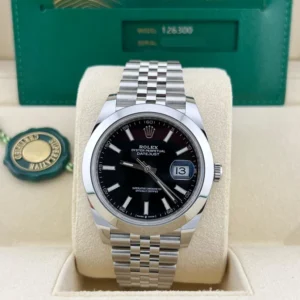 2025 Rolex Datejust 41 Smooth / Black / Jubilee