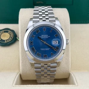 2025 Rolex Datejust 41 Smooth / Blue / Roman / Jubilee