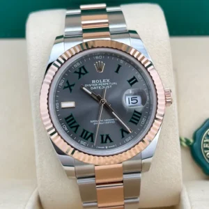 2022 Rolex Datejust 41 Two-Tone "Wimbledon" / Fluted / Oyster