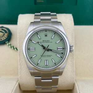 2025 Rolex Oyster Perpetual 41 Steel / Smooth / Pistachio / Oyster