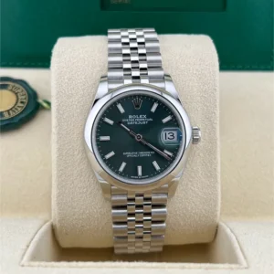 2025 Rolex Datejust 31 Smooth / Mint Green / Jubilee