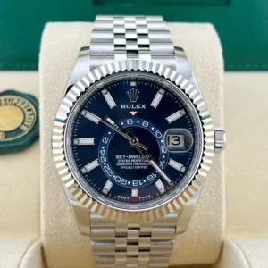 2025 Rolex Sky-Dweller 42 Steel / Fluted / Blue / Jubilee